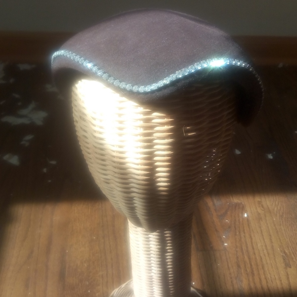 Vintage Wool and Rhinestone hat